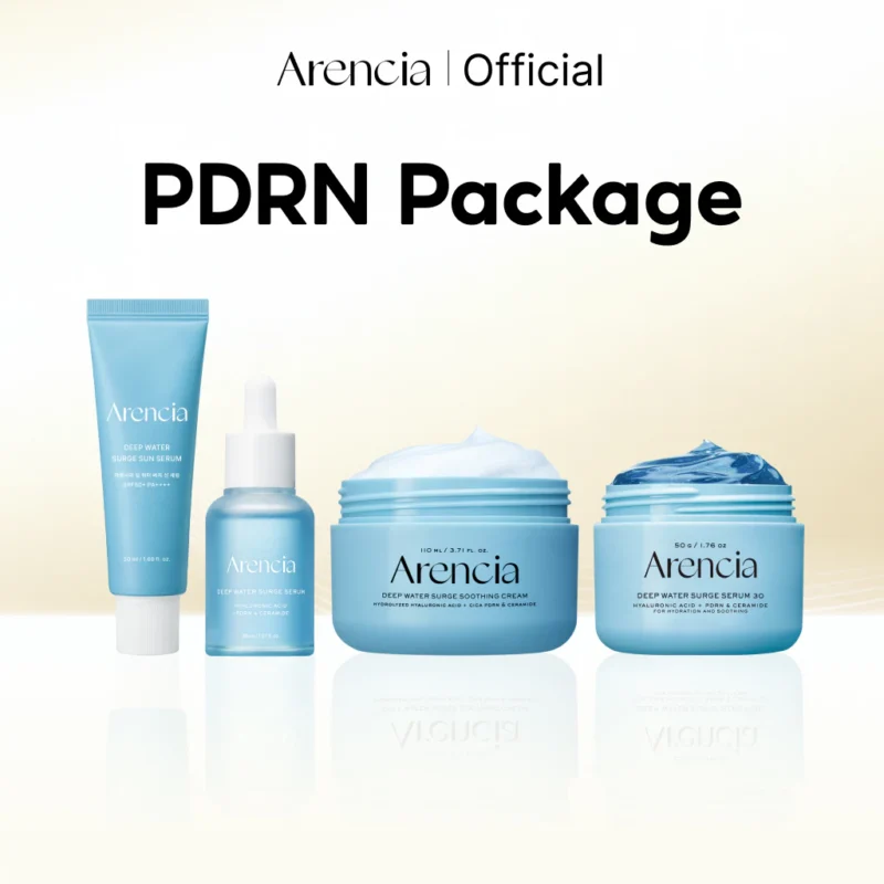 Bộ 4 Sản Phẩm Arencia Deep Water Surge PDRN Cấp Ẩm, Phục Hồi Da