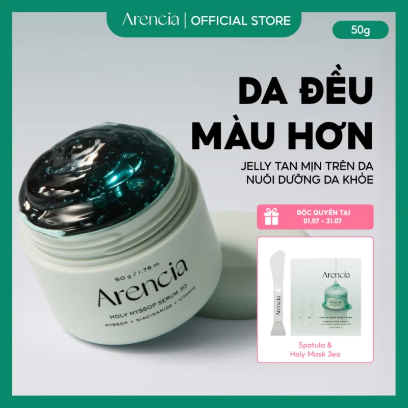 Tinh Chất Arencia Holy Hyssop Serum 30 50g Dưỡng Sáng Da