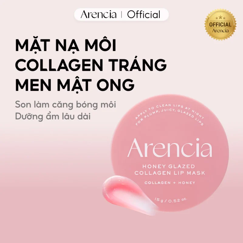 Mặt Nạ Môi Arencia Honey Glazed Collagen Lip Mask Dưỡng Ẩm Môi