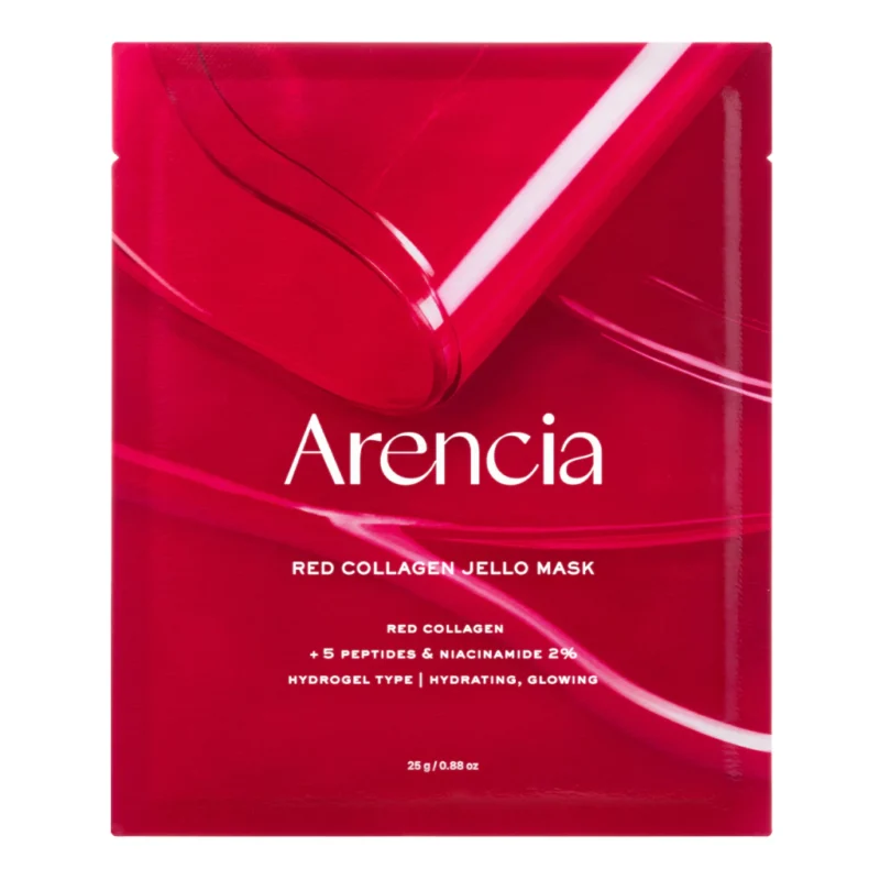 Bộ 2 Mặt Nạ Arencia Red Collagen Jello Mask & Holy Hyssop Sheet Mask Dưỡng Ẩm, Làm Dịu Da
