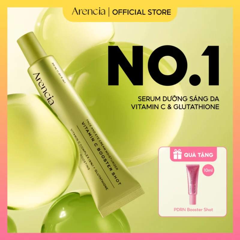 Tinh Chất Arencia Vitamin C Booster Shot 30ml Dưỡng Sáng Da
