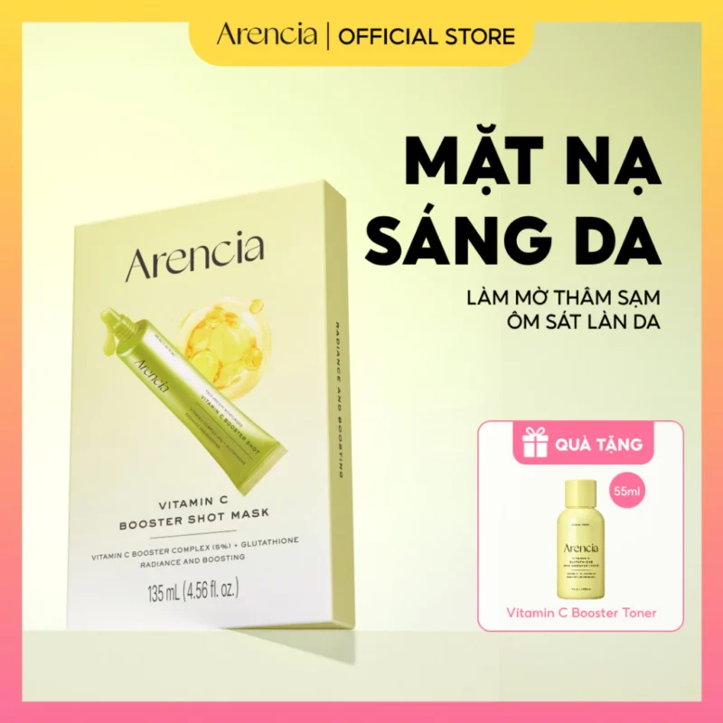 Mặt Nạ Dưỡng Sáng Da Arencia Vitamin C Booster Shot Mask 135ml
