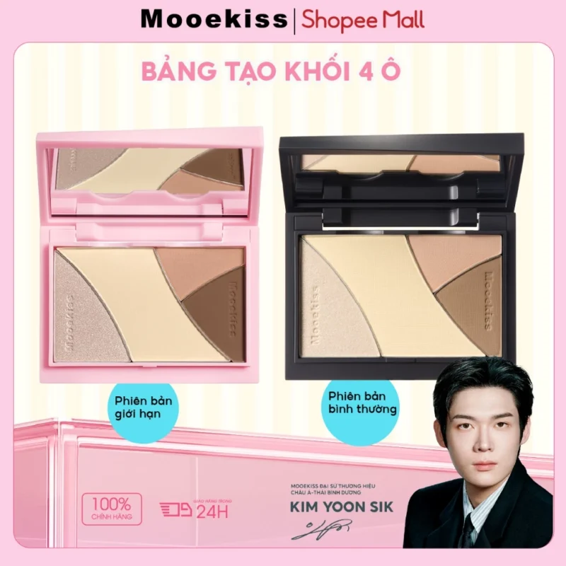 Bảng Tạo Khối & Highlight Mooekiss 4in1 9g