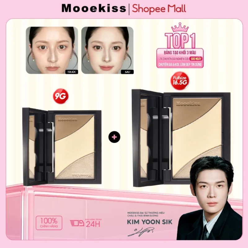 Bộ Bảng Tạo Khối Mooekiss 16.5g + 9g