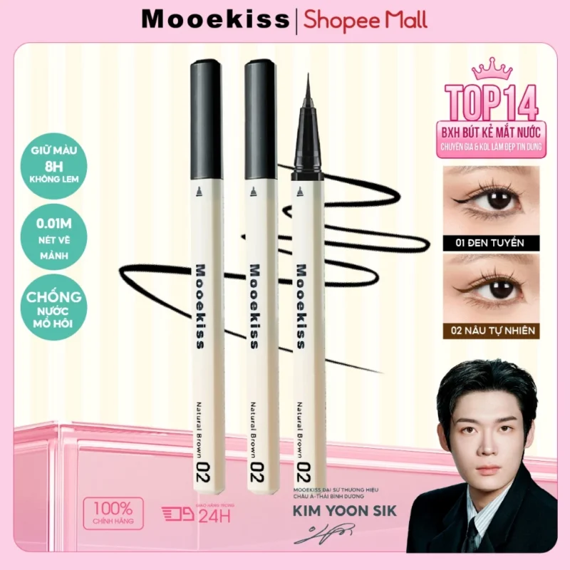 Kẻ Mắt Nước Mooekiss 0.5ml Chống Lem, Lâu Trôi