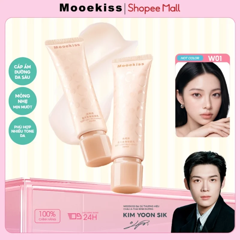 Kem Dưỡng Trang Điểm Mooekiss Pre 30g Dưỡng Ẩm, Làm Mịn Da