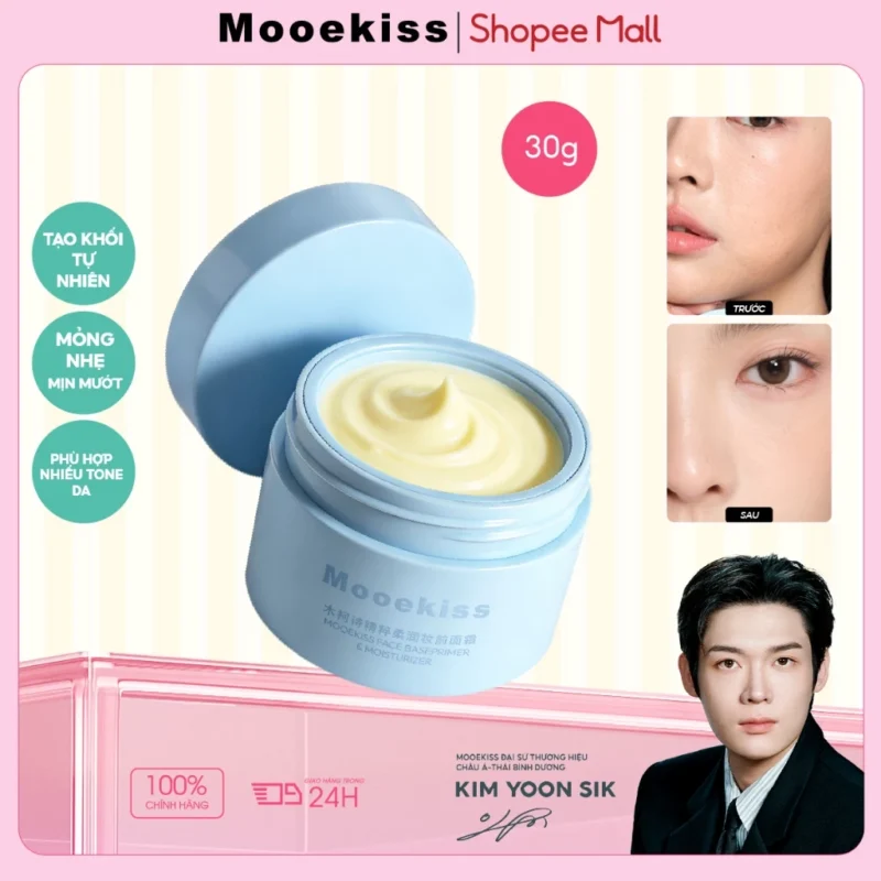 Kem Lót Mooekiss Essence 30g Làm Mịn Da, Bám Nền