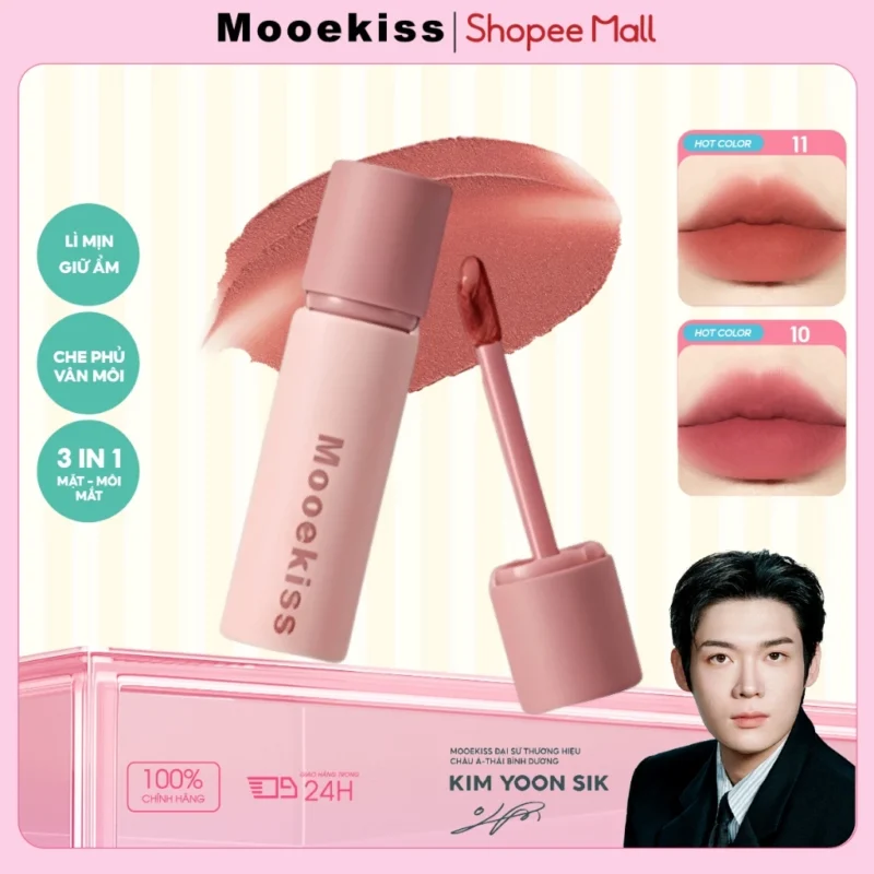 Son Bùn Mooekiss Light Mist Matte Lip Cream